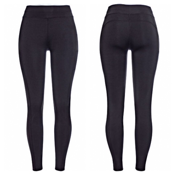 Fitted Supportive Athletic Leggings with Pockets - Picture 2 of 6